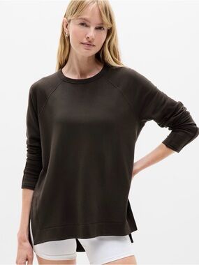 NWT Athleta Coaster Luxe Recover Sweatshirt Brown